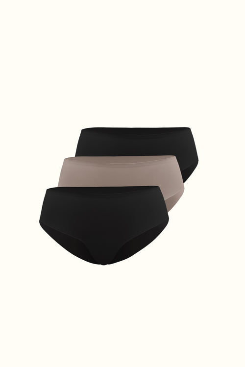 Black/Nude/Black