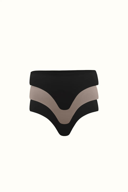 Black/Nude/Black